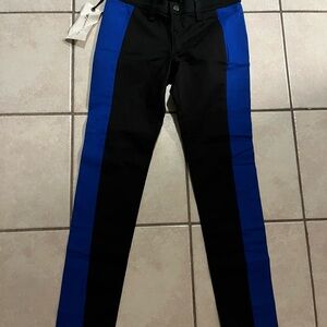 rag & bone Black and Blue Skinny Jeans
